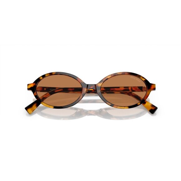 New MIU MIU Havana Round SMU 04Z 19P-2Z1 Sunglasses Women - Picture 6 of 8